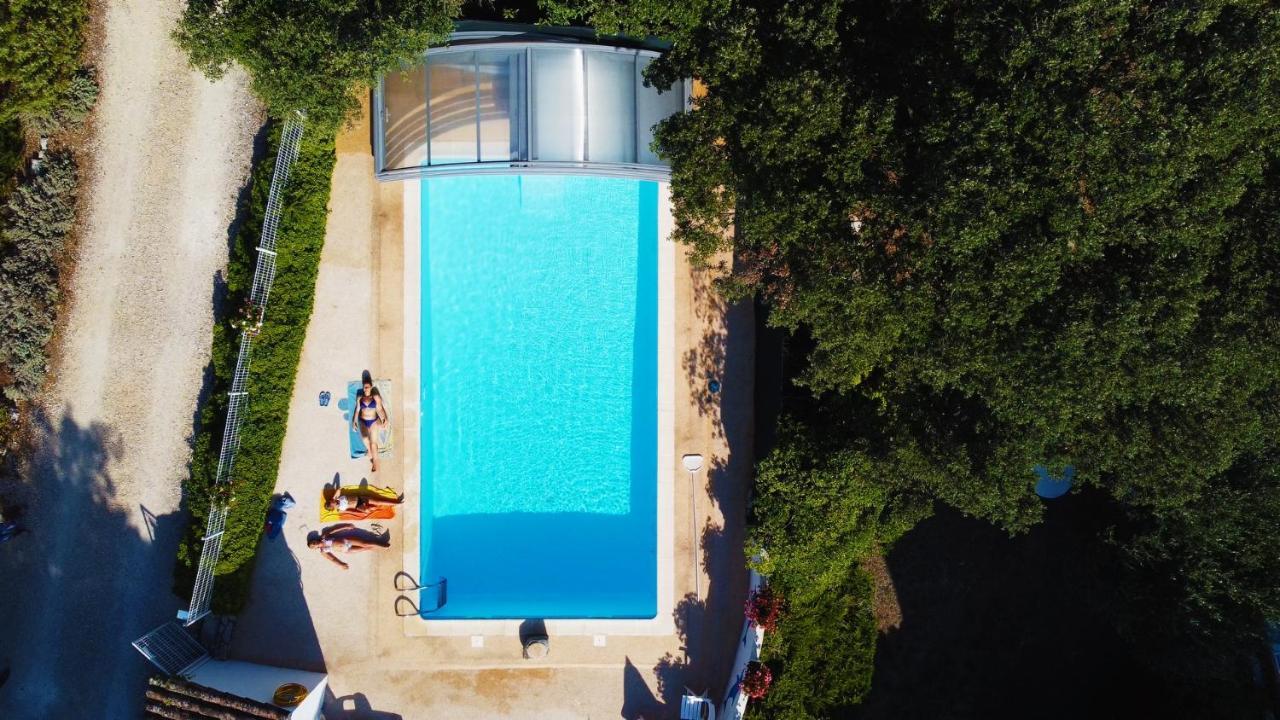Gites De Plos Appart Chalet Piscine Spa Anduze Exterior photo
