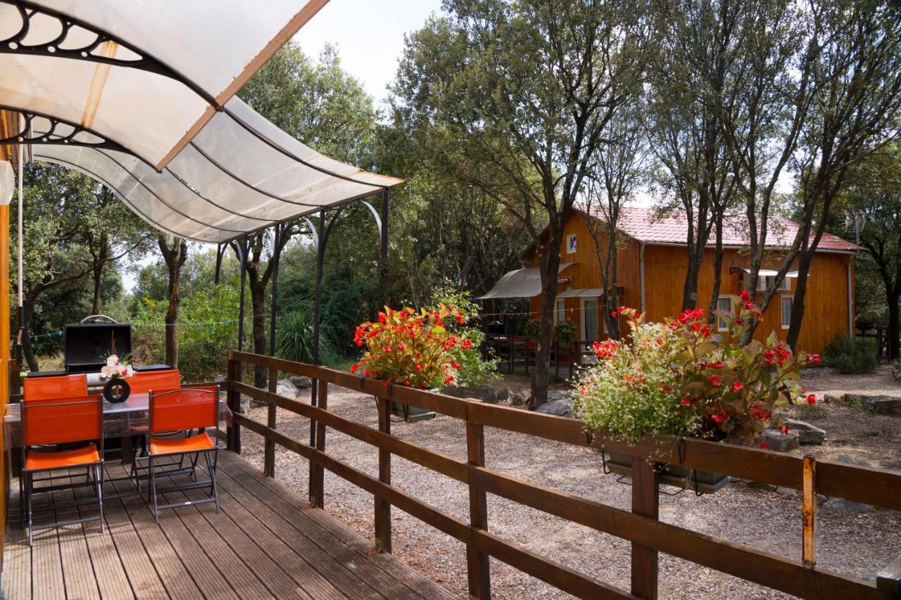 Gites De Plos Appart Chalet Piscine Spa Anduze Exterior photo