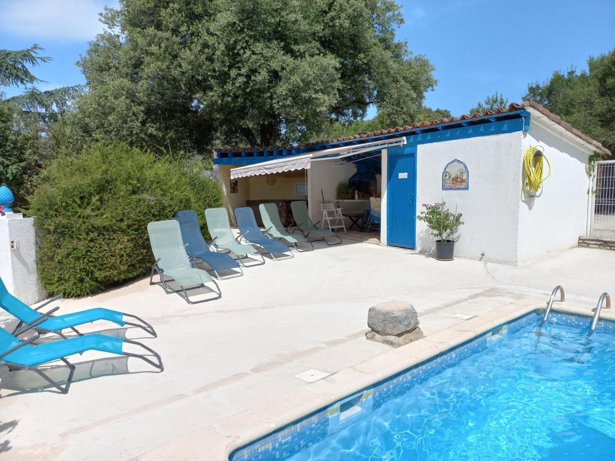 Gites De Plos Appart Chalet Piscine Spa Anduze Exterior photo