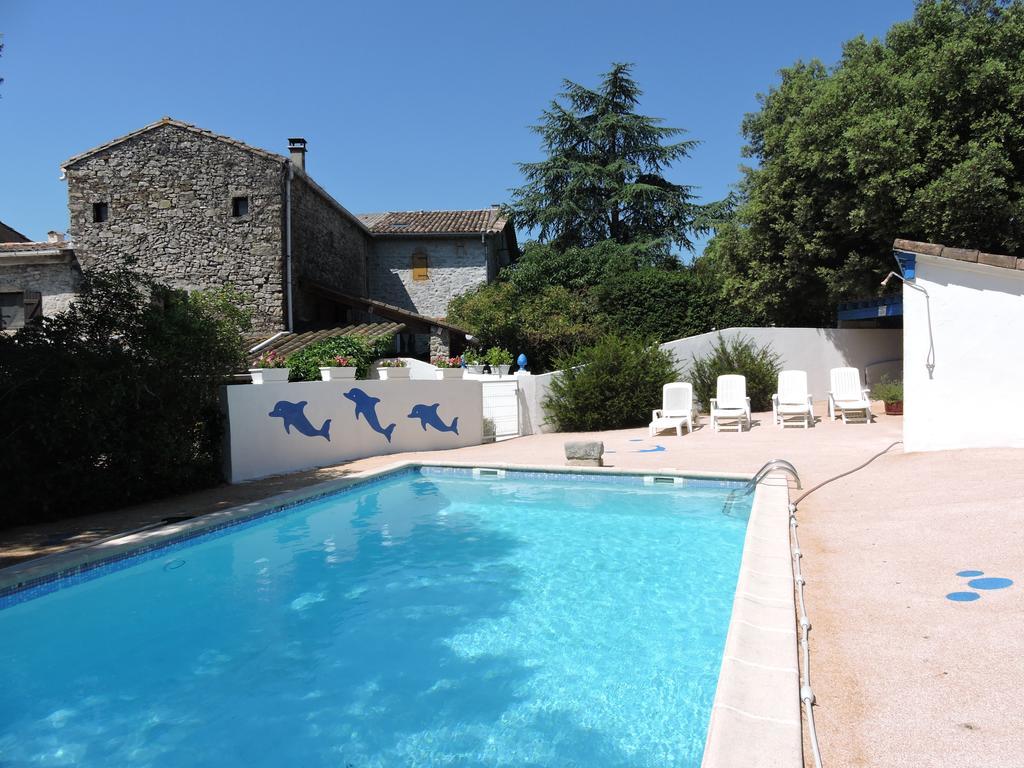 Gites De Plos Appart Chalet Piscine Spa Anduze Exterior photo